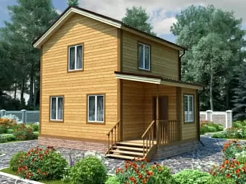 Дом Недорогой дачный дом <span></span> "Уют 1" 6 на 8