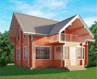 Дом Проект дома под ключ <span></span> "Прометей" 9.4 на 11.2