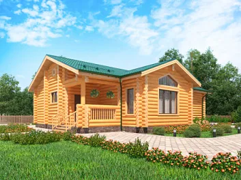 Дом Одноэтажный дом <span></span> "Лесной" 14.6 на 11