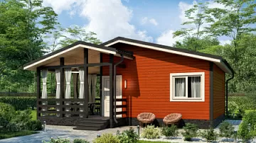  Угловая баня <span></span> "Луго" 7.5 на 9.2