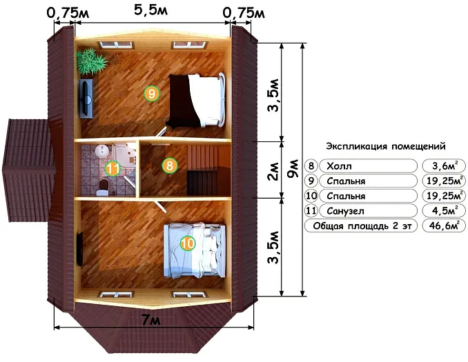Имение 2 планировка