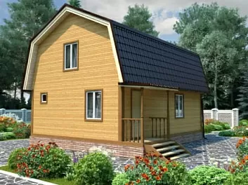 Дом Щитовой дом Дарница 6 на 8