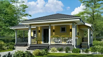  Баня со спальным местом <span></span> "Алора" 7.9 на 11.7