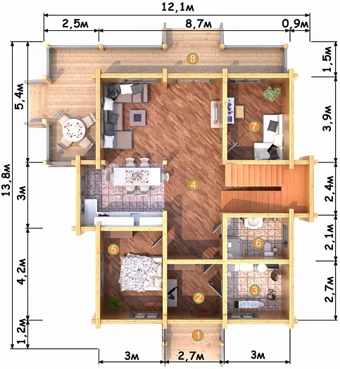  Тайган планировка