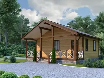 Дом Дачный проект <span></span> "Австрийский 2" 8 на 8