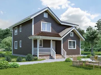 Дом Дачный дом под отделку <span></span> "Ангарск" 9 на 13