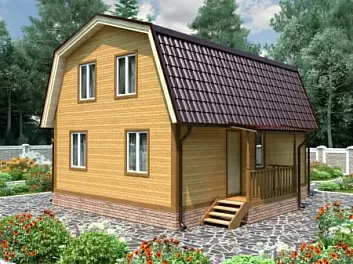 Дом Щитовой дом Даугава 7 на 8