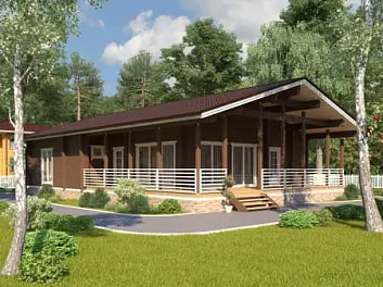 Дом Проект сруба <span></span> "Тургенев" 11 на 17