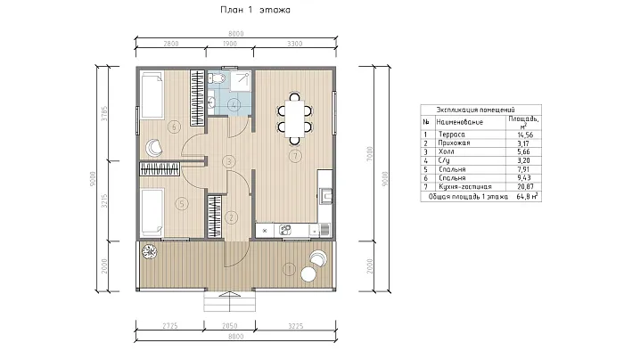  Ферна планировка