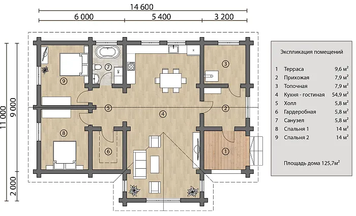 Лесной планировка
