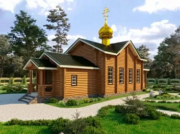 Дом <span>Проект церкви</span> "ЦЕРКОВЬ 3" 12.8 на 20.5