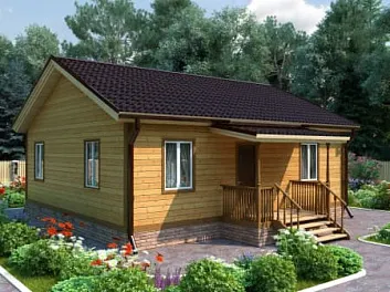 Дом Одноэтажный проект <span></span> "Сезам" 9 на 9.5