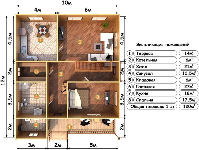 Заветное планировка