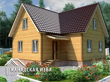 Дом Проект большого дома под усадку <span></span> "Садовод 7" 9 на 9