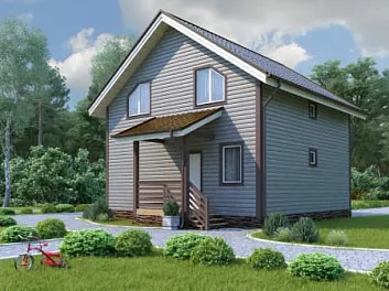 Дом Двухэтажный дом на 6 спален <span></span> "Пермь 2" 8 на 12