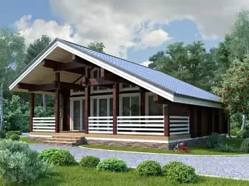 Дом Недорогой финский дом <span></span> "Юрмала" 10 на 9.6