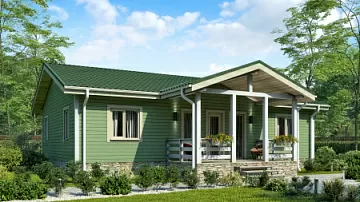 Дом Каркасный дом под ключ Матон 8.4 на 12.3