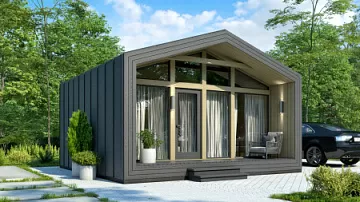  Строительство бани из бруса <span></span> "Брото" 5.8 на 5.8