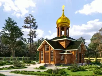 Дом <span>Проект церкви</span> "ЦЕРКОВЬ 1" 13.4 на 14.2