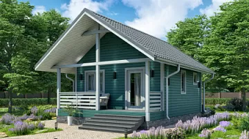  Строительство русской бани под ключ <span></span> "Сафра" 5.8 на 7.7