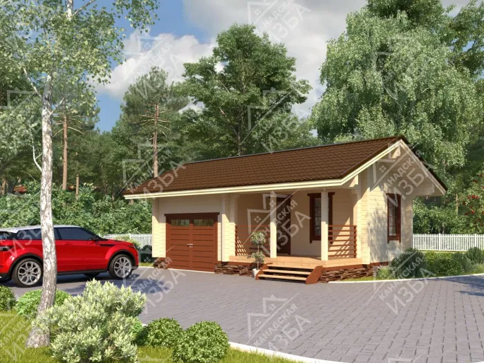 Гараж из бруса1 проект