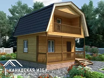 Дом Щитовой дом Садовод 1 6 на 6