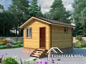  Проект бани из бруса <span></span> "Банька" 4 на 4