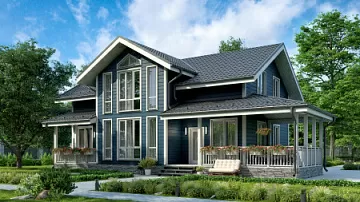 Дом Шестикомнатный дом для ПМЖ <span></span> "Маму" 17 на 12