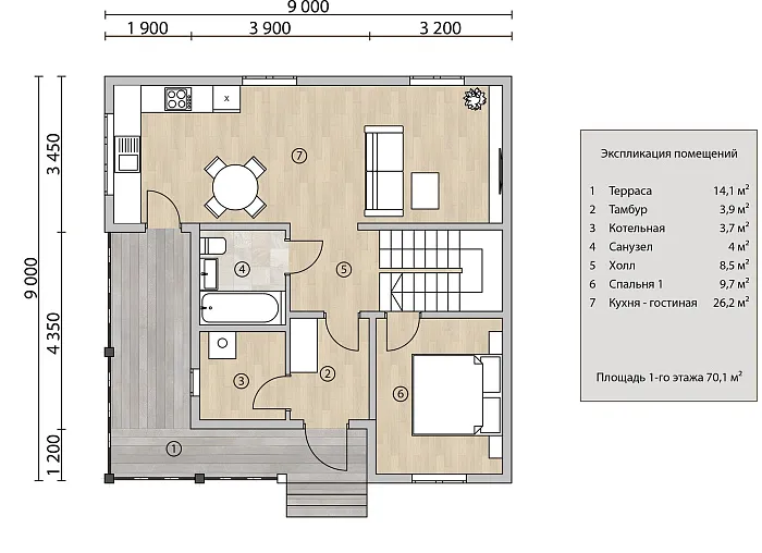 Тироль 9 планировка