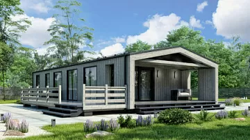 Дом Двухэтажный каркасный дом по канадскому проекту  <span></span> "Бален" 9.4 на 14.4