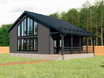 Дом Сборный каркасный дом Неаполь 8.5 на 11.8