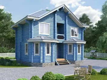 Дом Бюджетный дом <span></span> "Славянская изба" 9 на 7