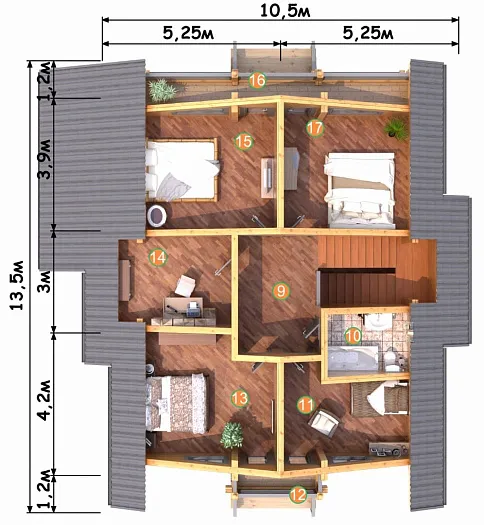  Тайган планировка
