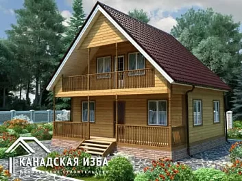 Дом Проект <span></span> "Валдай" 7.5 на 8