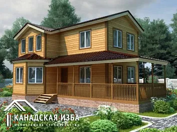 Дом Дачный проект под ключ <span></span> "Усадьба" 7 на 12