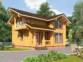 Дом Дачный проект <span></span> "Адмирал" 7 на 8