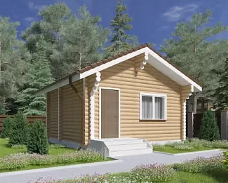 Дом Деревянный проект <span></span> "ОЦБ 9" 5.5 на 5.5