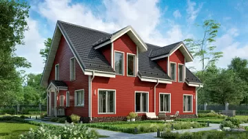 Дом Зимний проект дома под ключ  Лум 14.6 на 10.6