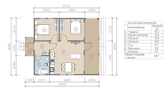 ОДИН-S планировка