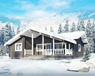 Дом Проект дома <span></span> "Аляска" 14.5 на 13