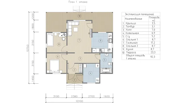  Рикла планировка